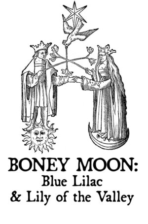BLUE LILAC AND LILY OF THE VALLEY